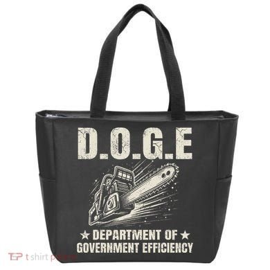 Chainsaw For Bureaucracy Funny D.O.G.E Doge Usa Flag Tote Bag
