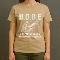 Chainsaw For Bureaucracy Funny D.O.G.E Doge Usa Flag T-Shirt thumb 4