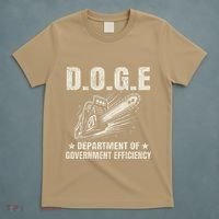Chainsaw For Bureaucracy Funny D.O.G.E Doge Usa Flag T-Shirt thumb 5
