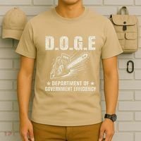 Chainsaw For Bureaucracy Funny D.O.G.E Doge Usa Flag T-Shirt thumb 6