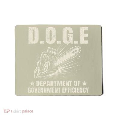 Chainsaw For Bureaucracy Funny D.O.G.E Doge Usa Flag Mousepad