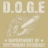 Chainsaw For Bureaucracy Funny D.O.G.E Doge Usa Flag Mousepad thumb 1