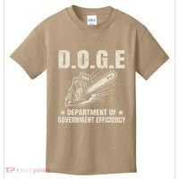 Chainsaw For Bureaucracy Funny D.O.G.E Doge Usa Flag Kids T-Shirt thumb 0