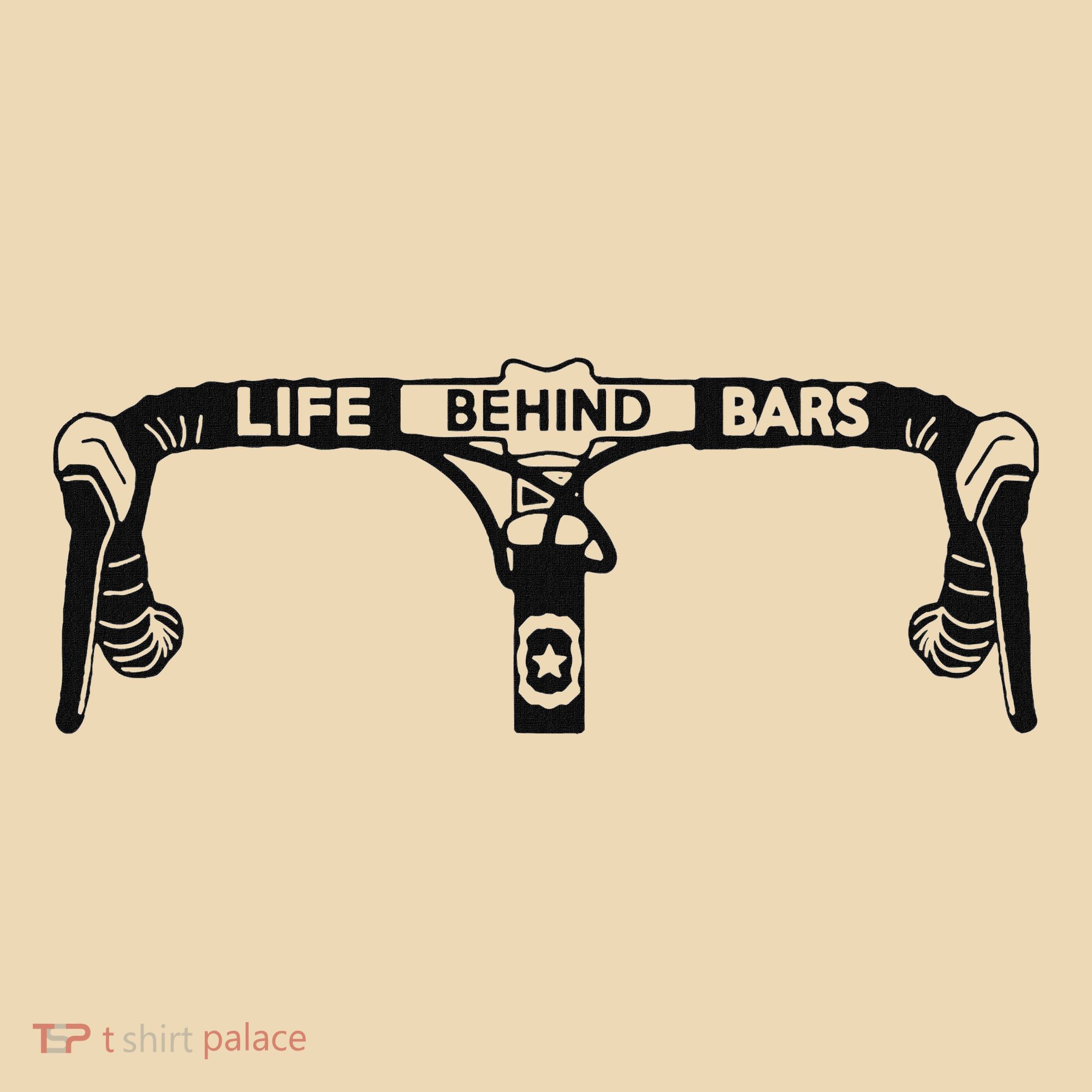 Cyclist Funny Biker Life Behind Bars Triathlon Bicycle Rider Tote Bag