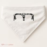 Cyclist Funny Biker Life Behind Bars Triathlon Bicycle Rider USA-Made Doggie Bandana thumb 0