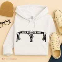 Cyclist Funny Biker Life Behind Bars Triathlon Bicycle Rider Hoodie thumb 4