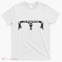 Cyclist Funny Biker Life Behind Bars Triathlon Bicycle Rider T-Shirt thumb 0