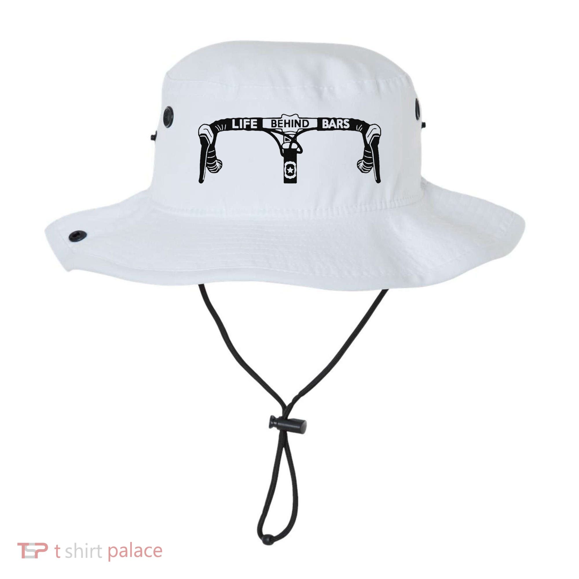 Cyclist Funny Biker Life Behind Bars Triathlon Bicycle Rider Bucket Hat