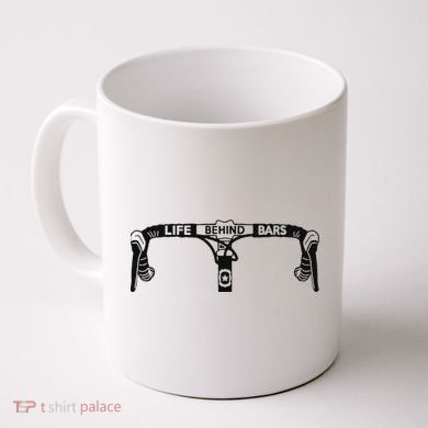 Cyclist Funny Biker Life Behind Bars Triathlon Bicycle Rider Coffee Mug