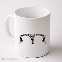Cyclist Funny Biker Life Behind Bars Triathlon Bicycle Rider Coffee Mug thumb 0
