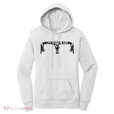 Cyclist Funny Biker Life Behind Bars Triathlon Bicycle Rider Women's Hoodie