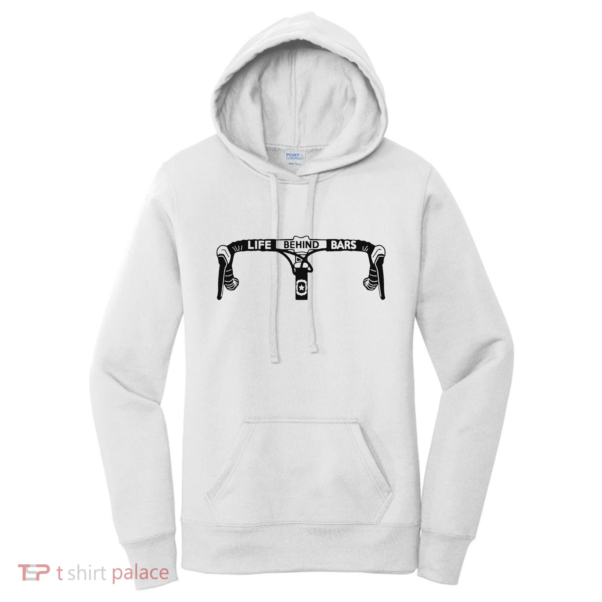 Cyclist Funny Biker Life Behind Bars Triathlon Bicycle Rider Women's Hoodie