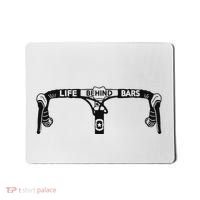 Cyclist Funny Biker Life Behind Bars Triathlon Bicycle Rider Mousepad thumb 0