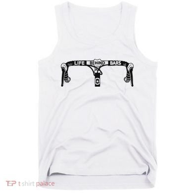 Cyclist Funny Biker Life Behind Bars Triathlon Bicycle Rider Tank Top