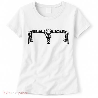 Cyclist Funny Biker Life Behind Bars Triathlon Bicycle Rider Women's T-Shirt