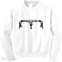 Cyclist Funny Biker Life Behind Bars Triathlon Bicycle Rider Kids Sweatshirt thumb 0