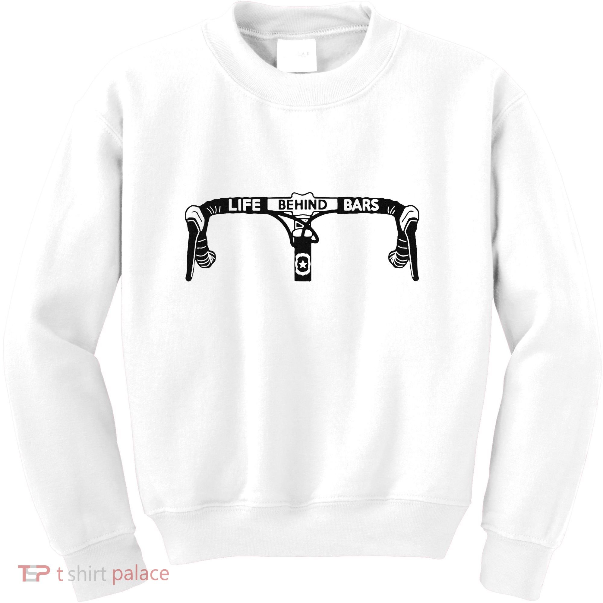 Cyclist Funny Biker Life Behind Bars Triathlon Bicycle Rider Kids Sweatshirt