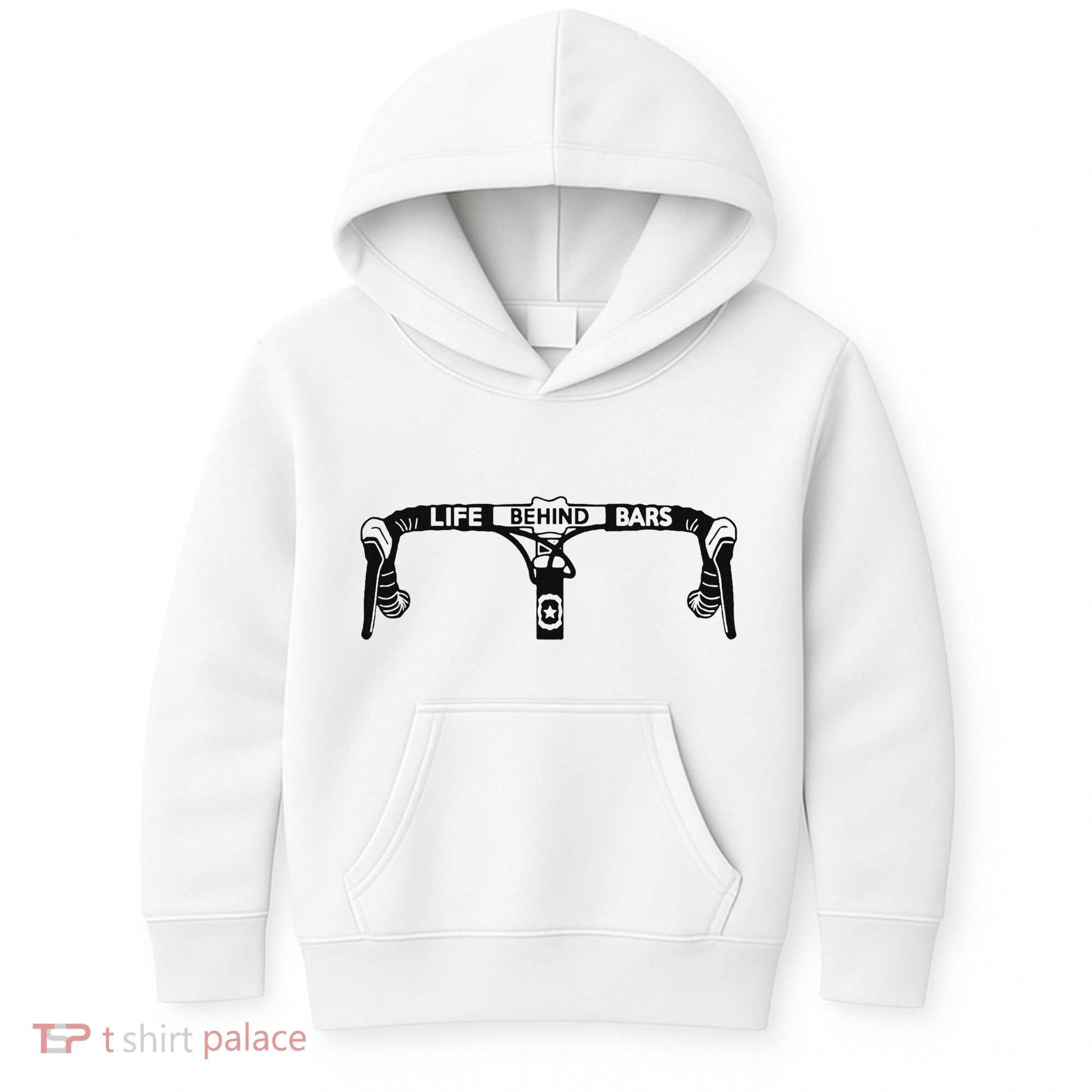 Cyclist Funny Biker Life Behind Bars Triathlon Bicycle Rider Kids Hoodie