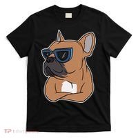Cool French Bulldog Sunglasses T-Shirt thumb 0
