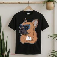 Cool French Bulldog Sunglasses T-Shirt thumb 2