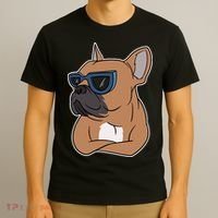 Cool French Bulldog Sunglasses T-Shirt thumb 3