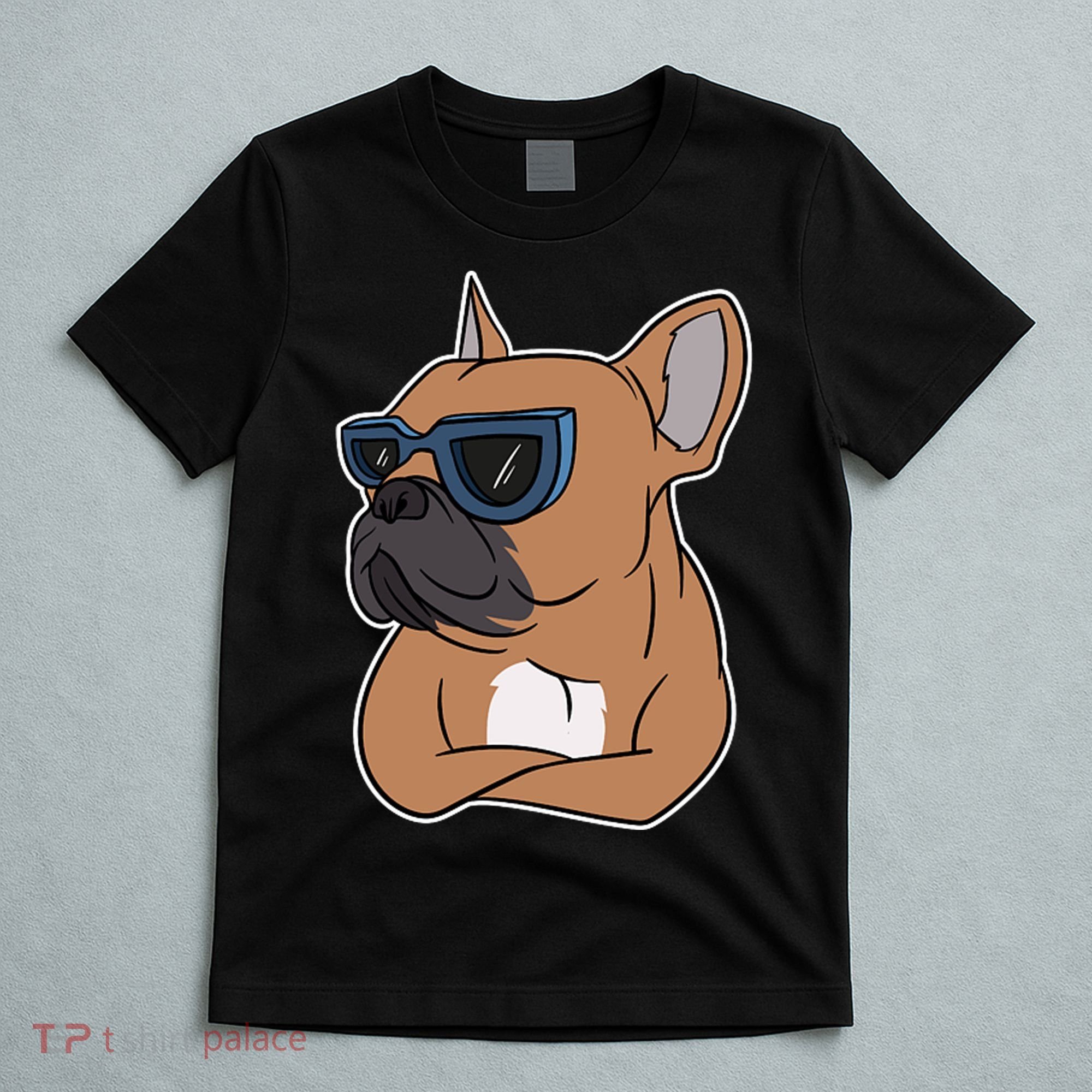 Cool French Bulldog Sunglasses T-Shirt
