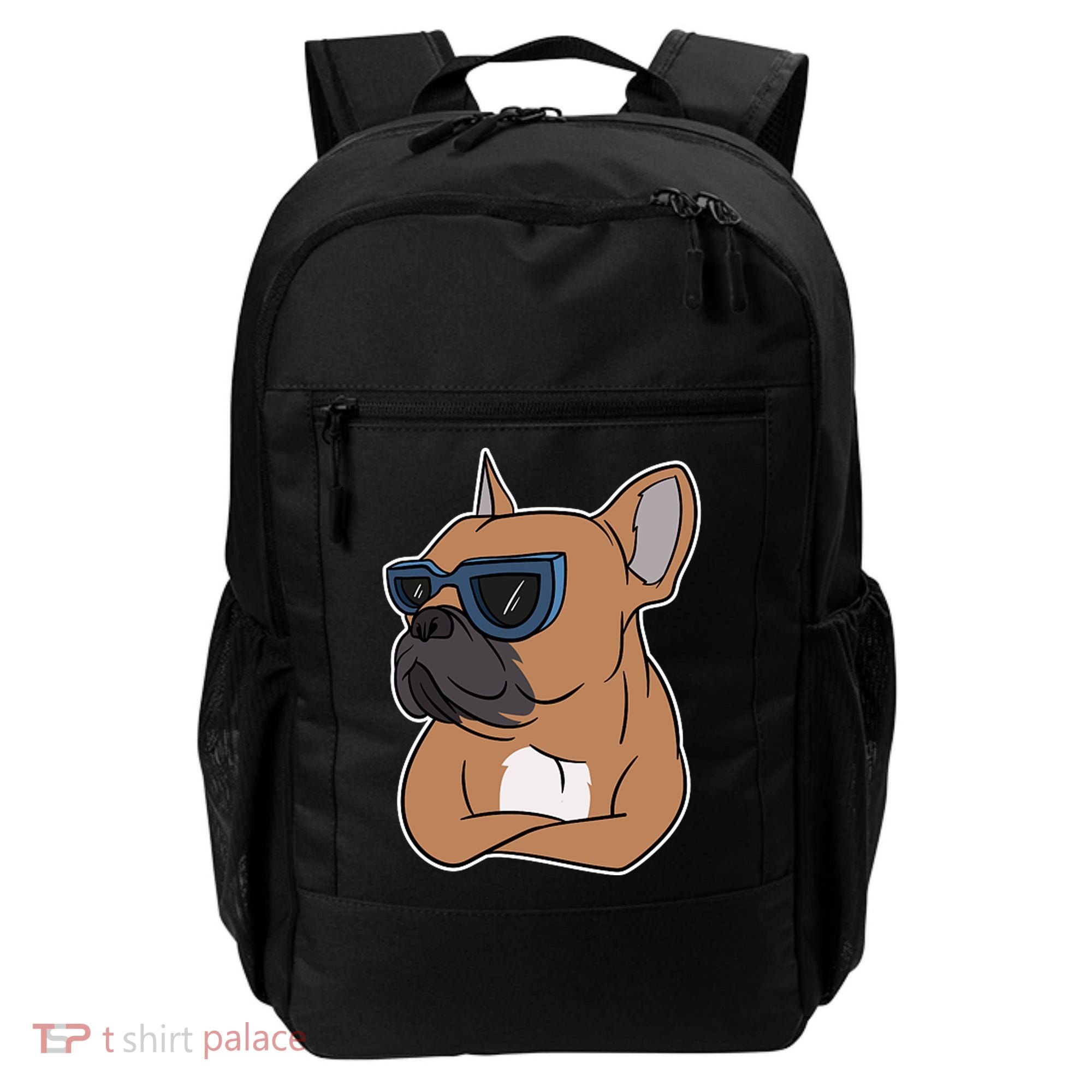Cool French Bulldog Sunglasses Backpack