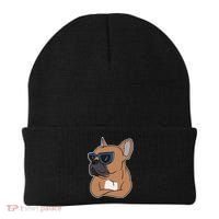 Cool French Bulldog Sunglasses Beanie thumb 0