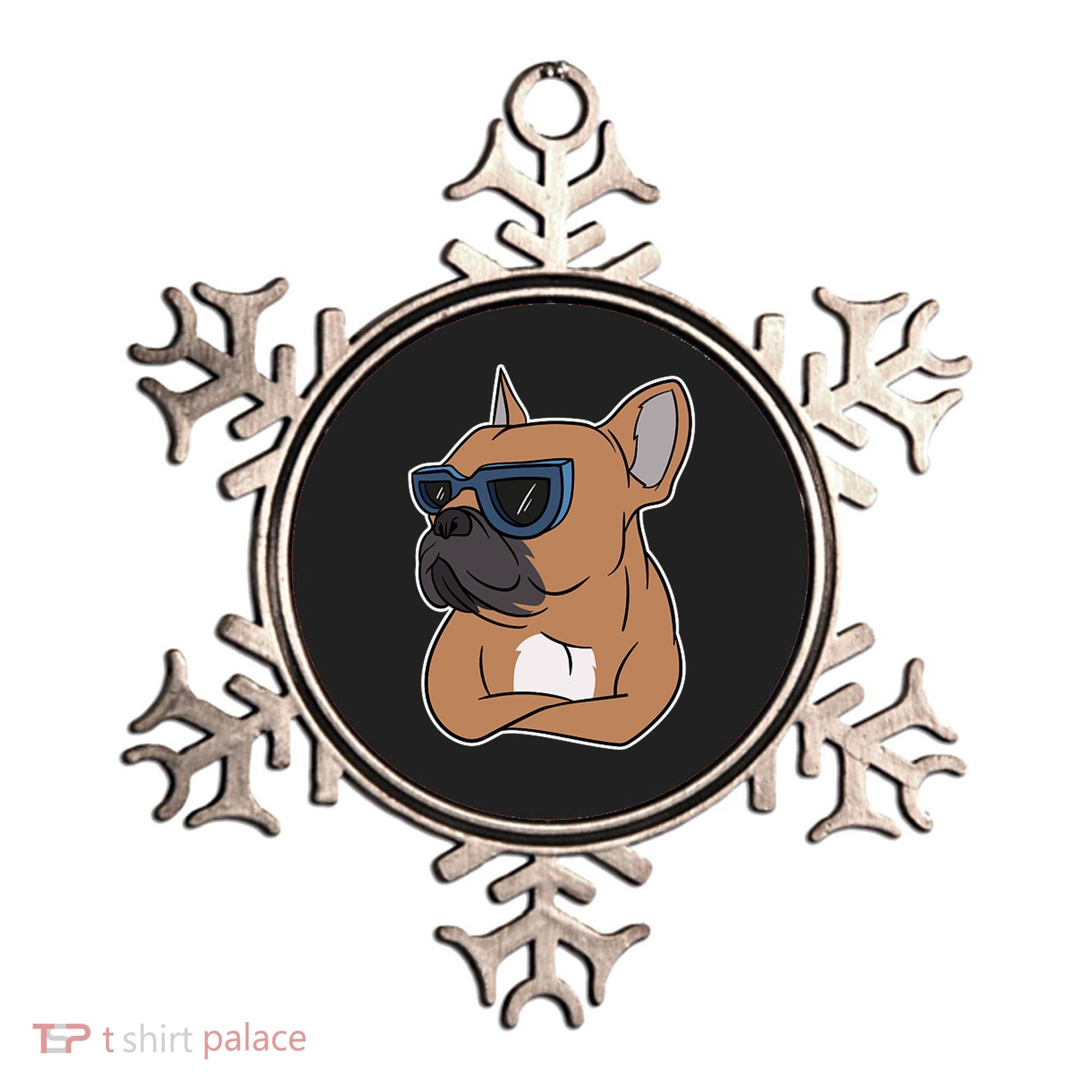 Cool French Bulldog Sunglasses Ornament
