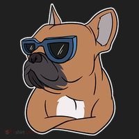 Cool French Bulldog Sunglasses Hat thumb 2
