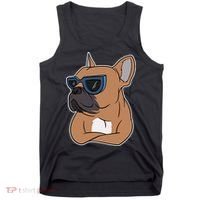 Cool French Bulldog Sunglasses Tank Top thumb 0