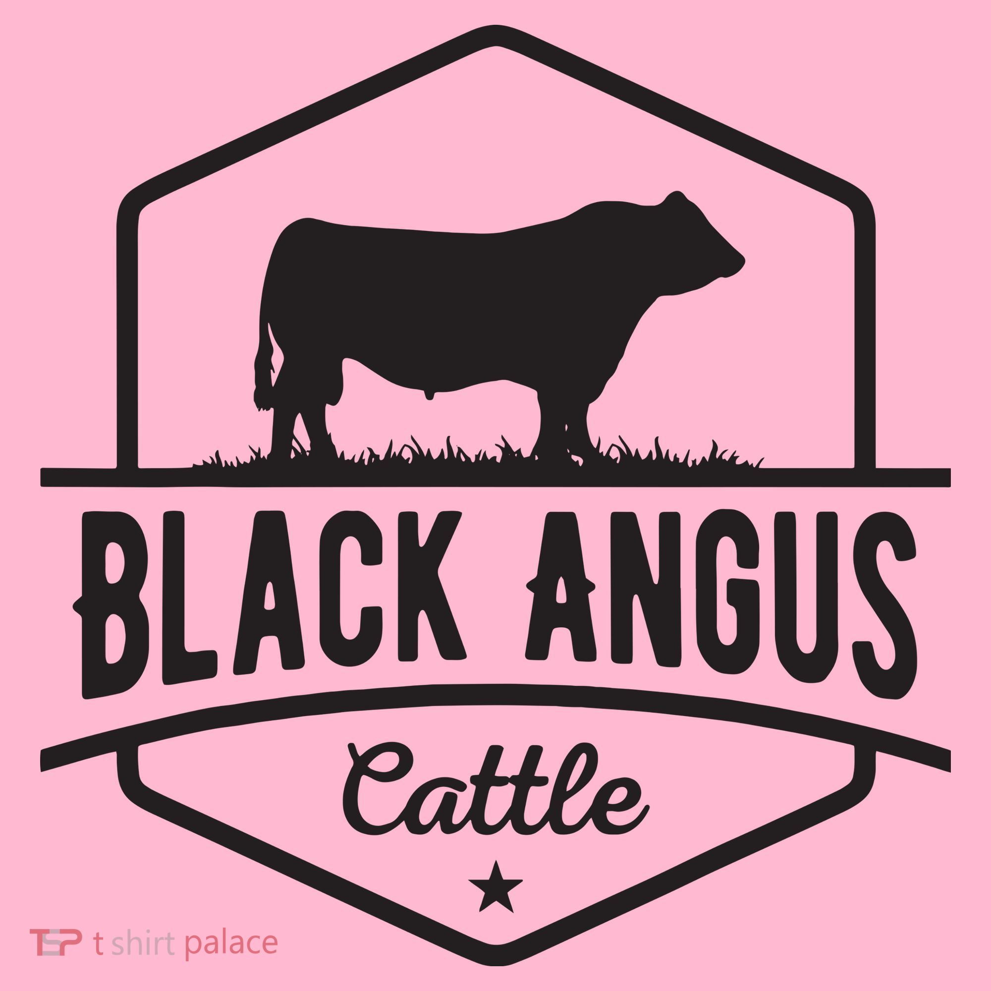 Cow Farmer Black Angus Cattle Coaster