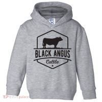 Cow Farmer Black Angus Cattle Toddler Hoodie thumb 0