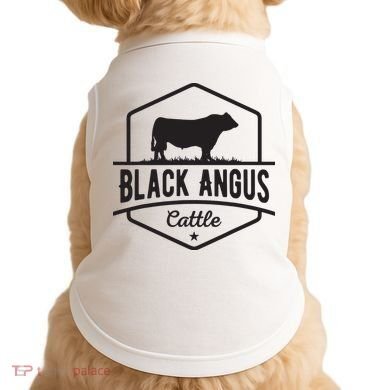Cow Farmer Black Angus Cattle Doggie Tank