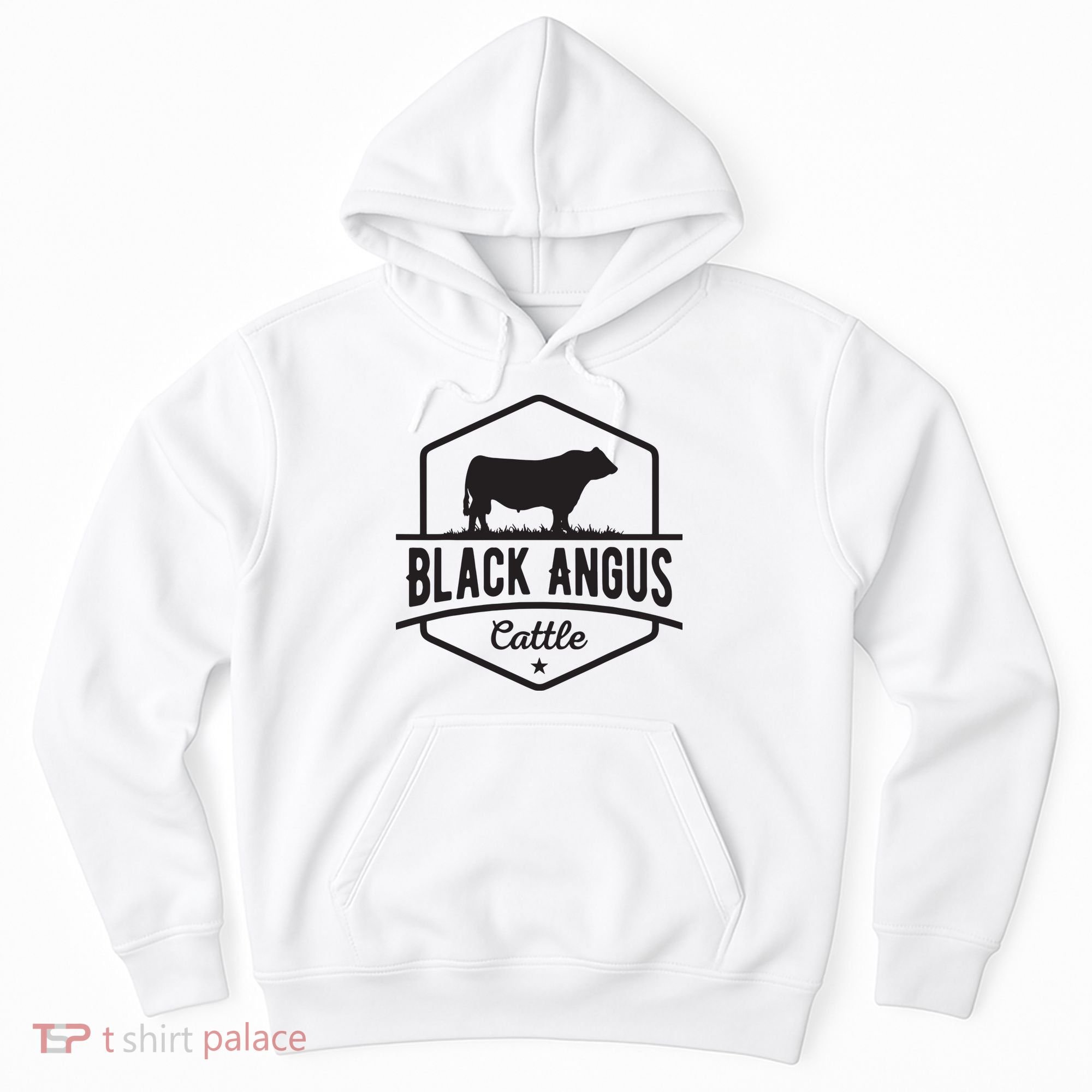 Cow Farmer Black Angus Cattle Hoodie
