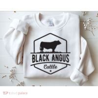 Cow Farmer Black Angus Cattle Sweatshirt thumb 2