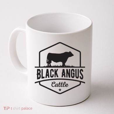 Cow Farmer Black Angus Cattle Coffee Mug