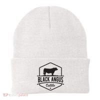 Cow Farmer Black Angus Cattle Beanie thumb 0