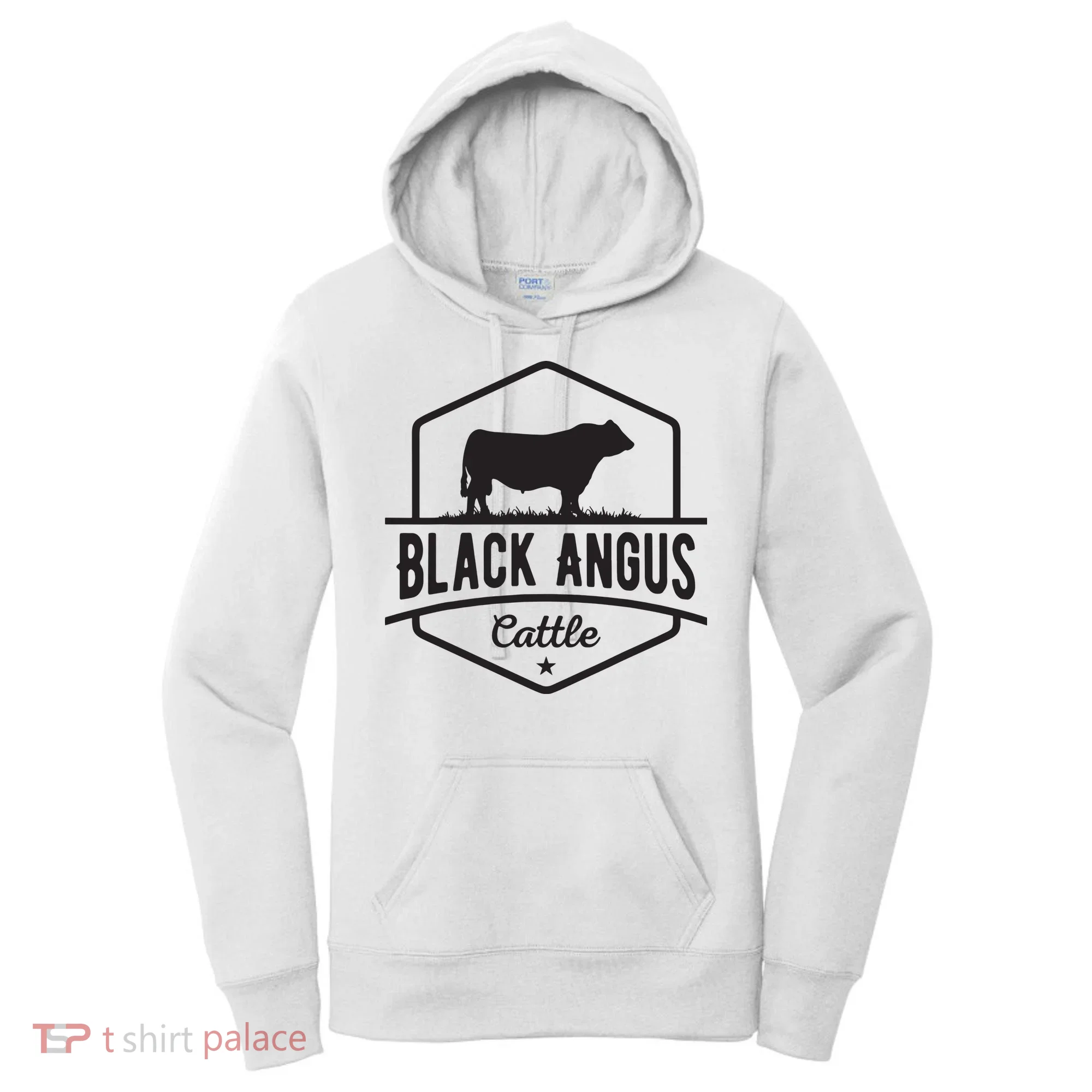 Cow Farmer Black Angus Cattle Women's Hoodie