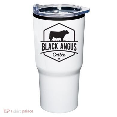 Cow Farmer Black Angus Cattle Tumbler