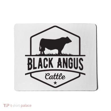 Cow Farmer Black Angus Cattle Mousepad