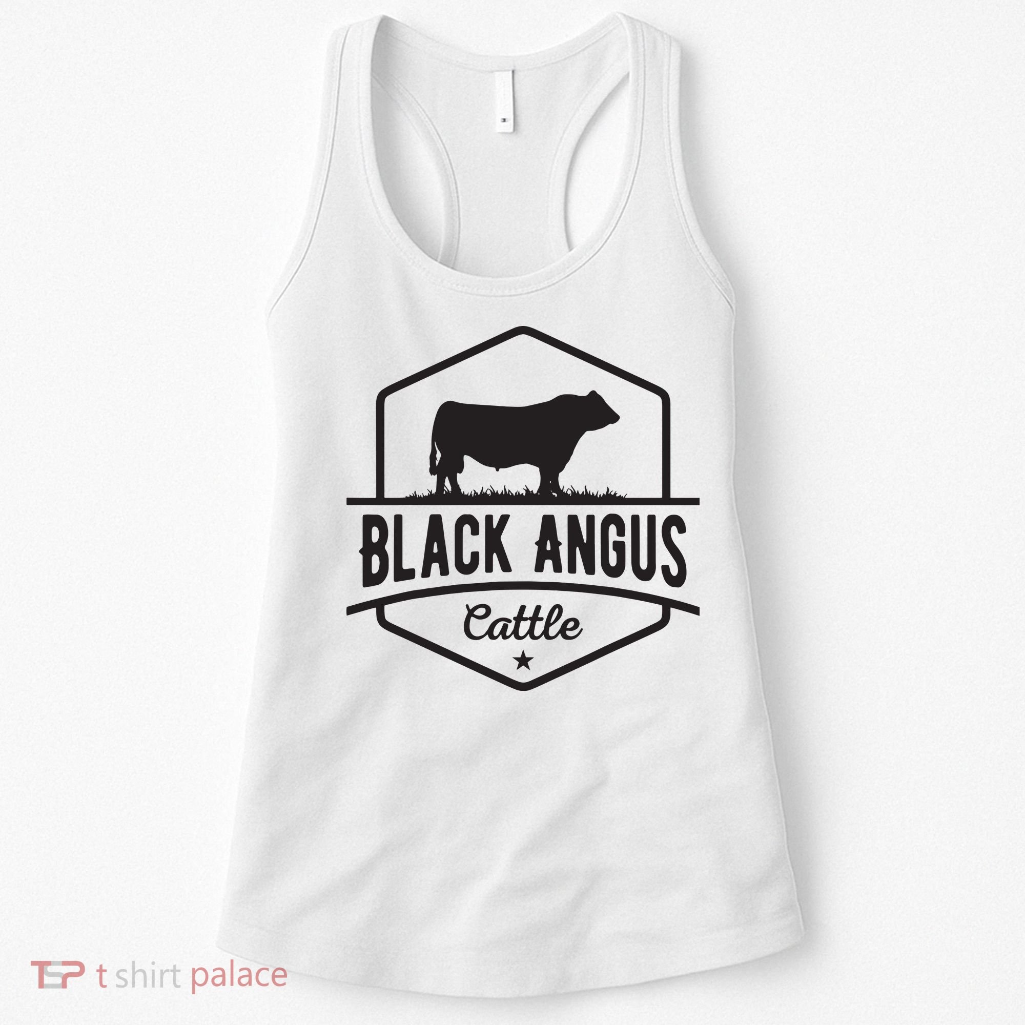 Cow Farmer Black Angus Cattle Women's Tank Top