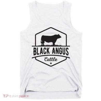 Cow Farmer Black Angus Cattle Tank Top