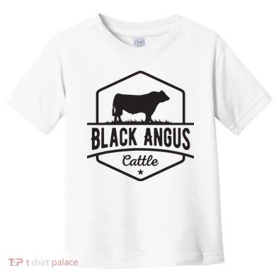 Cow Farmer Black Angus Cattle Toddler T-Shirt