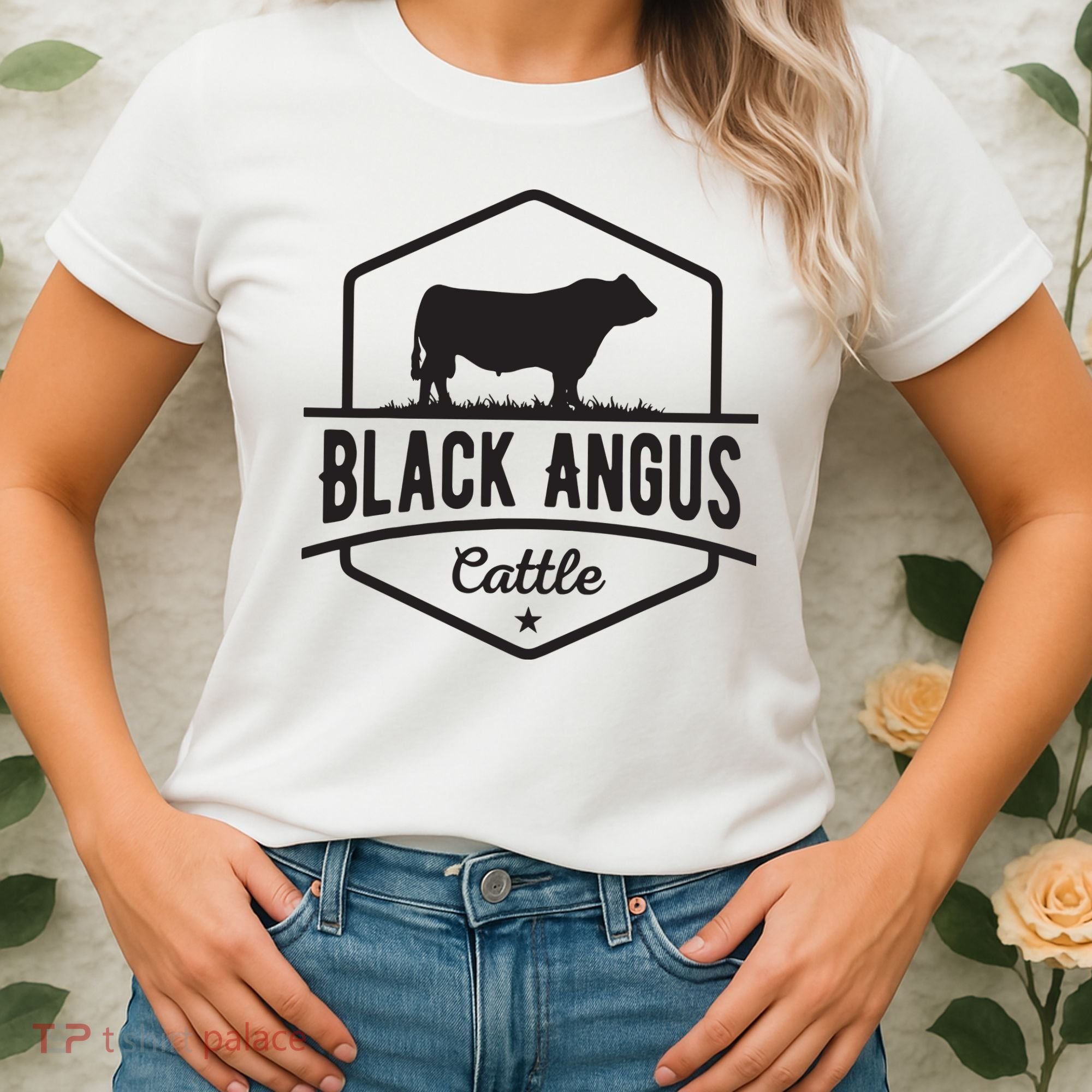 Cow Farmer Black Angus Cattle Women's T-Shirt