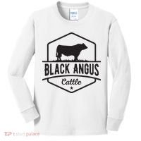 Cow Farmer Black Angus Cattle Kids Long Sleeve Shirt thumb 0