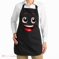 Cartoon Face Brown Eyes Apron thumb 2