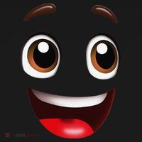 Cartoon Face Brown Eyes Backpack thumb 2