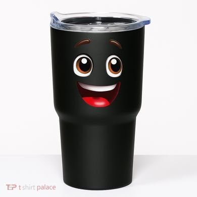 Cartoon Face Brown Eyes Tumbler