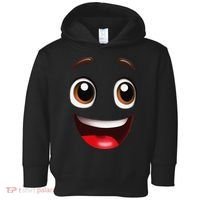 Cartoon Face Brown Eyes Toddler Hoodie thumb 0